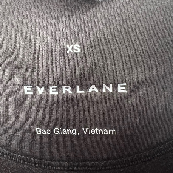 Everlane Black Sweatshirt ReNew Fleece Teddy Sherpa Warm Oversized Crew XS New - Picture 8 of 9